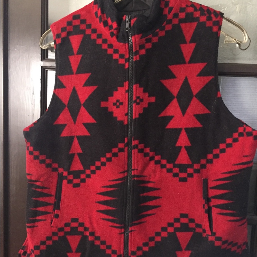 Red and Black Vest